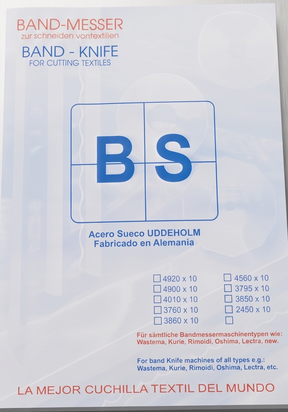 Cuchillas B+S Germany